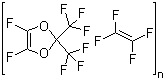 4,5-Difluoro-2,2-bis(trifluoromethyl)-1,3-dioxole polymer with 1,1,2,2-tetrafluoroethene molecular structure (CAS 37626-13-4)