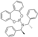 N,N-二[(1S)-1-苯基乙基]-二苯并[d,f][1,3,2]二氧杂磷杂卓-6-胺分子结构 (CAS 376355-58-7)