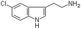 5-氯-1H-吲哚-3-乙胺分子结构 (CAS 3764-94-1)