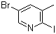 2-碘-3-甲基-5-溴吡啶分子结构 (CAS 376587-52-9)