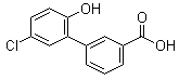 结构式 CAS# 376592-57-3, 5'-氯-2'-羟基联苯-3-羧酸