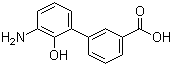 3'-氨基-2'-羟基-[1,1'-联苯]-3-甲酸分子结构 (CAS 376592-93-7)