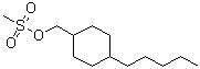 4-戊基环己烷甲醇甲烷磺酸酯分子结构 (CAS 376642-58-9)