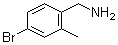 4-溴-2-甲基苯甲胺分子结构 (CAS 376646-62-7)