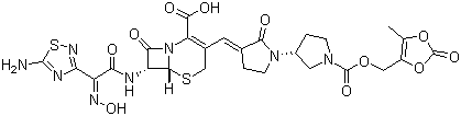 头孢比普酯分子结构 (CAS 376653-43-9)