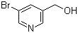3-溴吡啶-5-甲醇分子结构 (CAS 37669-64-0)