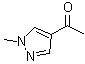 1-甲基-4-乙酰基吡唑分子结构 (CAS 37687-18-6)