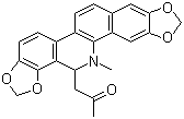 6-丙酮基二氢血根碱分子结构 (CAS 37687-34-6)