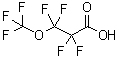 2,2,3,3-四氟-3-(三氟甲氧基)丙酸分子结构 (CAS 377-73-1)