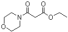 beta-氧代-4-吗啉丙酸乙酯分子结构 (CAS 37714-64-0)