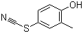 structure of CAS# 3774-53-6, 2-Methyl-4-thiocyanatophenol;4-Hydroxy-3-methylphenyl thiocyanate