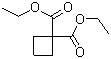 结构式 CAS# 3779-29-1, 环丁基-1,1-二羧酸二乙酯