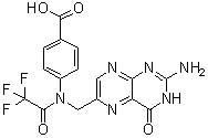 N10-三氟乙酰基蝶酸分子结构 (CAS 37793-53-6)