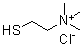 (2-巯基乙基)三甲基氯化铵分子结构 (CAS 37880-96-9)