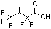 2,2,3,4,4,4-六氟丁酸分子结构 (CAS 379-90-8)