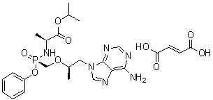 GS 7340 fumarate molecular structure (CAS 379270-38-9)