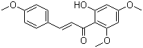 (E)-1-(2-羟基-4,6-二甲氧基苯基)-3-(4-甲氧基苯基)-2-丙烯-1-酮分子结构 (CAS 37951-13-6)