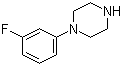 1-(3-氟苯基)哌嗪分子结构 (CAS 3801-89-6)