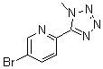 2-(1-Methyl-5-tetrazolyl)-5-bromopyridine molecular structure (CAS 380380-63-2)