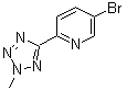 5-溴-2-(2-甲基-2H-四氮唑-5-基)吡啶分子结构 (CAS 380380-64-3)