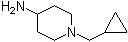1-(环丙基甲基)-4-哌啶胺分子结构 (CAS 380424-59-9)