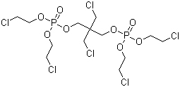2,2-Bis(chloromethyl)-1,3-propanediol bis[bis(2-chloroethyl)phosphate] molecular structure (CAS 38051-10-4)