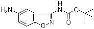 (5-氨基苯并[d]异恶唑-3-基)氨基甲酸叔丁酯分子结构 (CAS 380629-73-2)