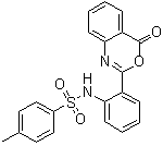 2-(2-(对甲苯磺酰基氨基)苯基)-4H-3,1-苯并恶嗪-4-酮分子结构 (CAS 3808-20-6)