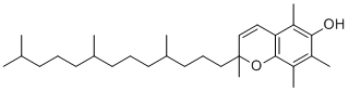 2,5,7,8-Tetramethyl-2-(4,8,12-trimethyltridecyl)-2H-1-benzopyran-6-ol分子结构 (CAS 3808-26-2)