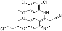 7-(3-Chloropropoxy)-4-[(2,4-dichloro-5-methoxyphenyl)amino]-6-methoxy-3-quinolinecarbonitrile molecular structure (CAS 380844-49-5)