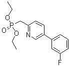[[5-(3-氟苯基)-2-吡啶基]甲基]膦酸二乙酯分子结构 (CAS 380894-77-9)