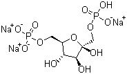 D-果糖-1,6-二磷酸三钠盐分子结构 (CAS 38099-82-0)