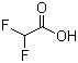 二氟乙酸分子结构 (CAS 381-73-7)