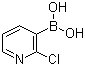 2-氯吡啶-3-硼酸分子结构 (CAS 381248-04-0)