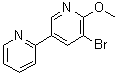 5'-溴-6'-甲氧基-2,3'-联吡啶分子结构 (CAS 381248-05-1)