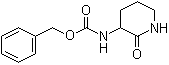 2-氧代-3-哌啶氨基甲酸苄酯分子结构 (CAS 38150-56-0)