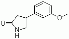 4-(3'-甲氧基苯基)-2-吡咯烷酮分子结构 (CAS 38175-34-7)