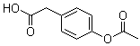 4-乙酰氧基苯乙酸分子结构 (CAS 38177-33-2)