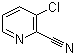 3-氯-2-氰基吡啶分子结构 (CAS 38180-46-0)