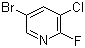 5-溴-3-氯-2-氟吡啶分子结构 (CAS 38185-56-7)