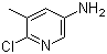 2-氯-3-甲基-5-氨基吡啶分子结构 (CAS 38186-82-2)