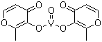 结构式 CAS# 38213-69-3, 双(麦芽醇)氧钒(IV)
