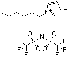 1-Hexyl-3-methylimidazolium bis(trifluoromethanesulfonyl)amide molecular structure (CAS 382150-50-7)