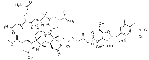 34-甲基维生素B12分子结构 (CAS 38218-51-8)