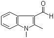 1,2-二甲基-1H-吲哚-3-甲醛分子结构 (CAS 38292-40-9)