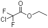 二氟氯乙酸乙酯分子结构 (CAS 383-62-0)
