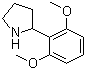 2-(2,6-二甲氧基苯基)吡咯烷分子结构 (CAS 383127-42-2)