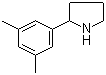 2-(3,5-Dimethylphenyl)pyrrolidine molecular structure (CAS 383127-44-4)