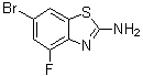 6-Bromo-4-fluoro-2-benzothiazolamine molecular structure (CAS 383131-45-1)