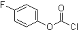 4-氟苯基氯甲酸酯分子结构 (CAS 38377-38-7)
